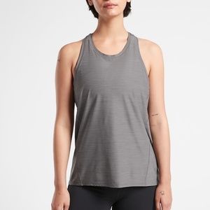 ATHLETA Ultimate Train Textured Tank, Heather Grey, Size XL
